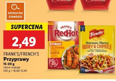 Przyprawa do kurczaka i ryb citrusy california style Frank's red hot promocja