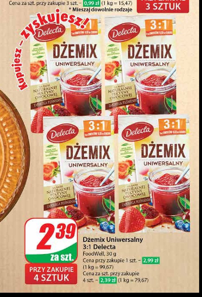 Dżemix uniwersalny 3:1 Delecta promocja