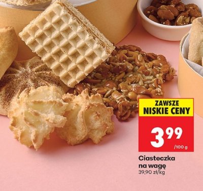 Ciasteczka na wagę promocja w Biedronka
