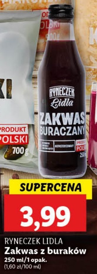 Zakwas buraczany Ryneczek lidla promocja w Lidl