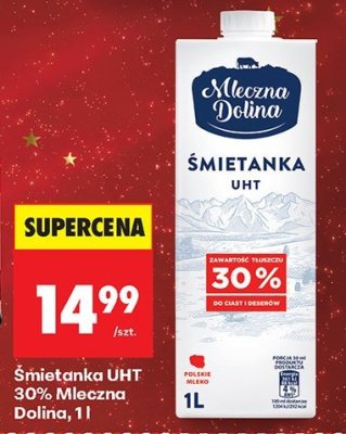 Śmietanka UHT 30% 1 l promocja w Biedronka