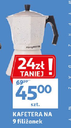 Kawiarka grey stone 9 filiżanek Konighoffer promocja