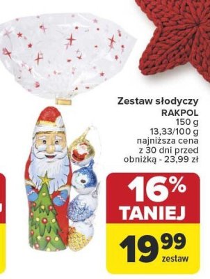 Zestaw słodyczy RAKPOL 150 g promocja w Carrefour