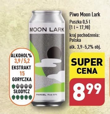 Piwo Moon lark promocja w Aldi