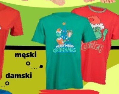 T-shirt Grinch damski i męski promocja w Netto