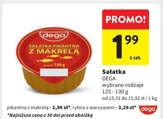 Sa艂ata z tu艅czykiem i warzywami Dega promocja