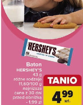 Biała czekolada z dodatkiem ciasteczek Hershey's promocja