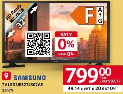 Telewizor Samsung UE32T4302AE promocja w Selgros