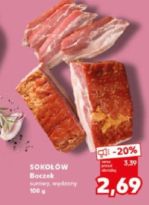 Boczek surowy, wędzony promocja w Kaufland