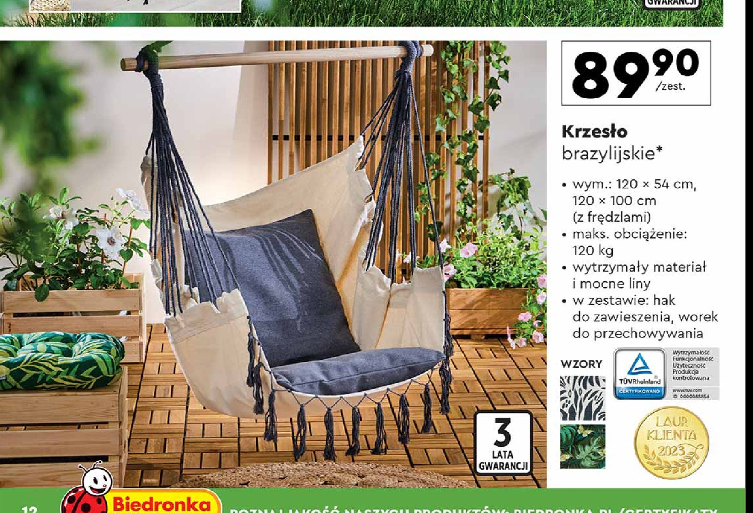 Krzesłko brazylijskie promocja