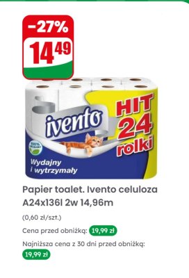 Papier toalet Ivento  promocja w Dino