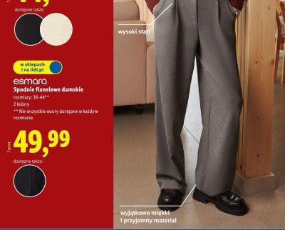 Spodnie flanelowe damskie  promocja w Lidl