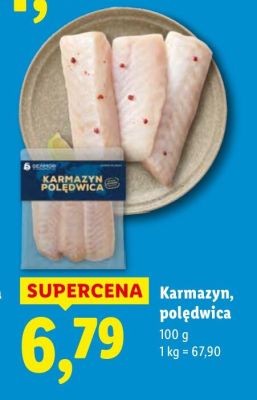 Karmazyn, polędwica Targ Rybny Lidla 100 g promocja w Lidl