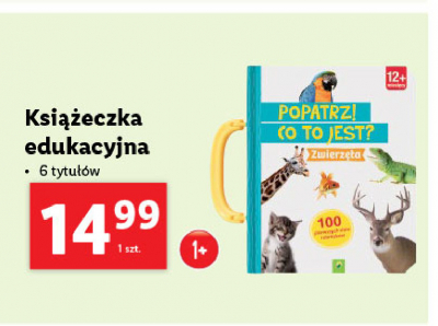 Książeczka popatrz co to jest zwierzęta promocja