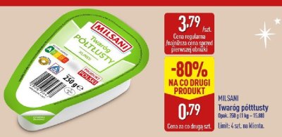 Twaróg półtłusty  promocja w Aldi