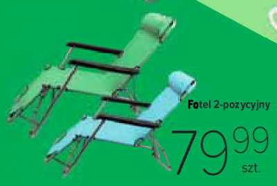 Fotel ogrodowy 2-pozycyjny promocja