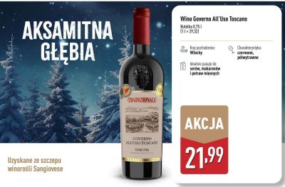 Wino Governo All'Uso Toscano promocja w Aldi