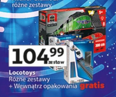 Locotoys Różne zestawy + Wewnątrz opakowania radio promocja w Auchan