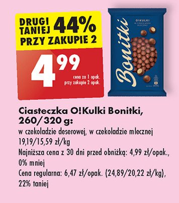 Kulki w czekoladzie mlecznej Bonitki promocja