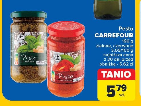 Pesto zielone Carrefour extra promocja