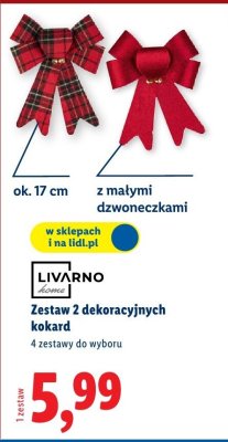 Zestaw 2 dekoracyjnych kokard promocja w Lidl