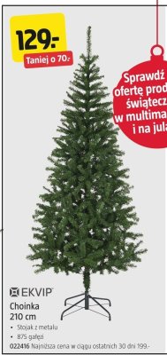 Choinka EKVIP 210 cm promocja w Jula