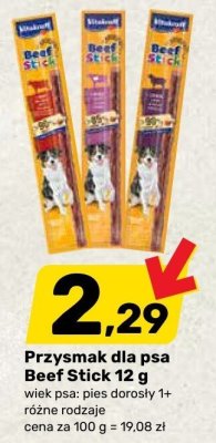 Przysmak dla psa Beef Stick 12 g promocja w Bricomarche