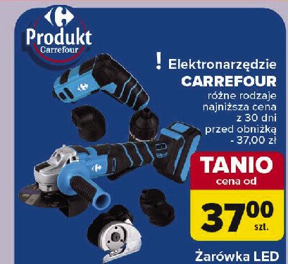 Wiertarko-wkrętarka akumulatorowa 20v Carrefour promocja