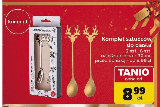 Sztućce do ciasta promocja w Carrefour