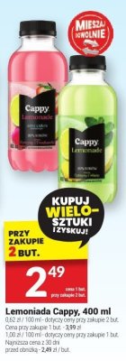 Lemoniada Cappy 400ml promocja w Twój Market