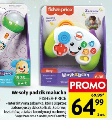 Wesoły padzik malucha FISHER-PRICE promocja w Intermarche