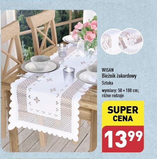 Bieżnik żakarodwy 50 x 100 cm WISAN promocja