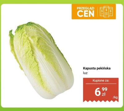 Kapusta pekińska luz promocja w Biedronka