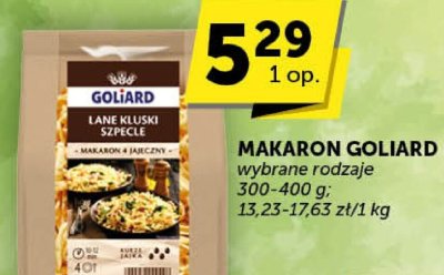 Makaron Goliard promocja w Groszek