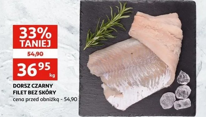 Dorsz czarny filet bez skóry promocja