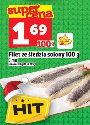 Filet ze śledzia solony 100g promocja w TOPAZ