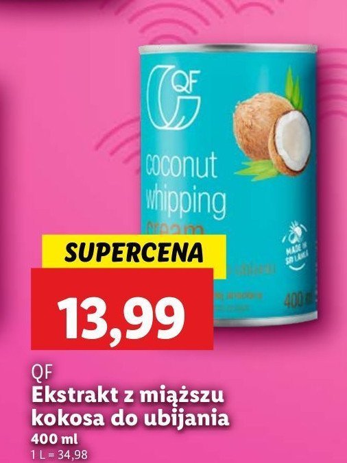 Krem kokosowy do ubijania Qf promocja