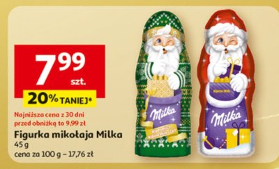 Figurka mikołaja Milka, 45 g promocja w Auchan