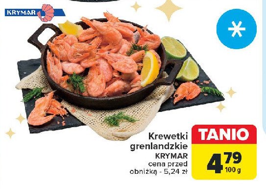 Krewetki grenlandzkie Krymar promocja w Carrefour Market