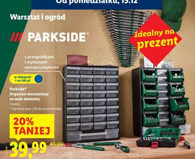 Organizer Parkside Organizer warsztatowy na małe elementy promocja w Lidl
