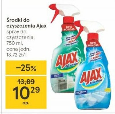 Spray do czyszczenia kuchni i trudnych plam Ajax easy rinse Ajax . promocja
