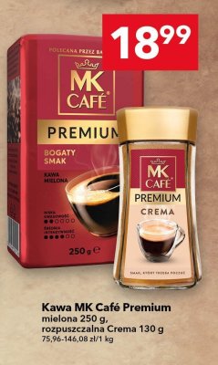 Kawa MK Café Premium rozpuszczalna Crema 130 g promocja w LEWIATAN
