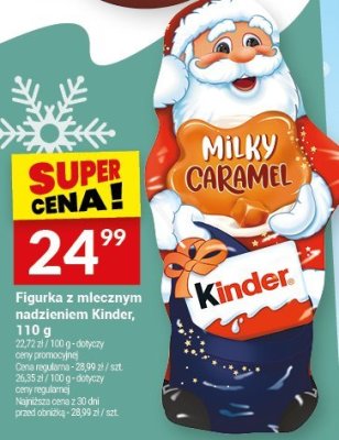 Figurka z mlecznym nadzieniem Kinder, 110 g promocja w Twój Market