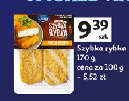 Filet z mintaja z sosem pieczarkowym Lisner szybka rybka promocja w Auchan