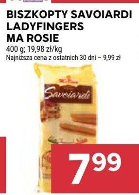 Biszkopty Savoiardi Ladyfingers Ma Rosie promocja w Stokrotka