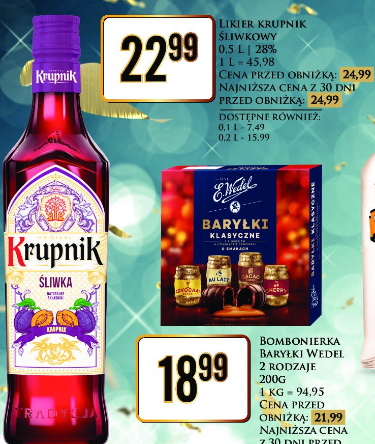 Wódka Krupnik śliwkowy promocja