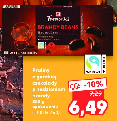 Praliny brandy beans K-classic favourites promocje