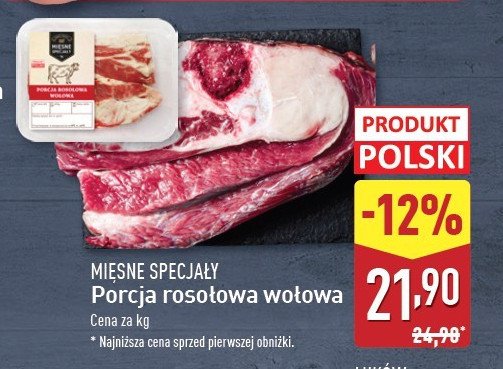 Porcja rosołowa wołowa Mięsne specjały zawsze świeże promocja