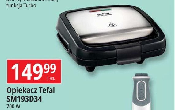 Opiekacz sm193d Tefal promocja w Leclerc