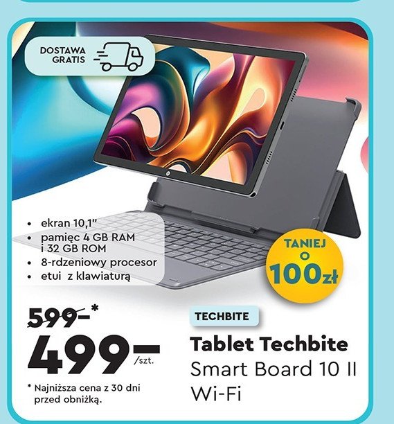 Tablet 10.1 smartboard ii TECHBITE promocja w Biedronka